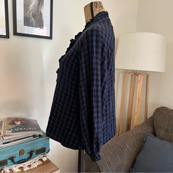 Cabi Aberdeen Blue Buffalo
Plaid Button Up Top Blouse Size Small - Picture 5 of 9